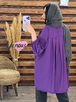 مانتو یقه خرگوشی پشت پیله دار کد 1476 - تصویر 14