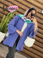 مانتو وال یقه آرشال بغل چاک