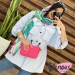 مانتو لنین کمرگت یقه مردونه