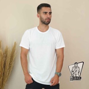 تیشرت یقه گرد پشت طرح دار