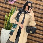 مانتو لنین ژیله دار سه دکمه