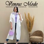 مانتو یقه انگلیسی ژیله دار