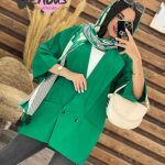 مانتو لنین دودکمه یقه پهن