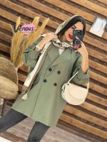 مانتو یقه انگلیسی چهار دکمه