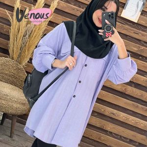 مانتو لنین راه راه سرجیب دوبل