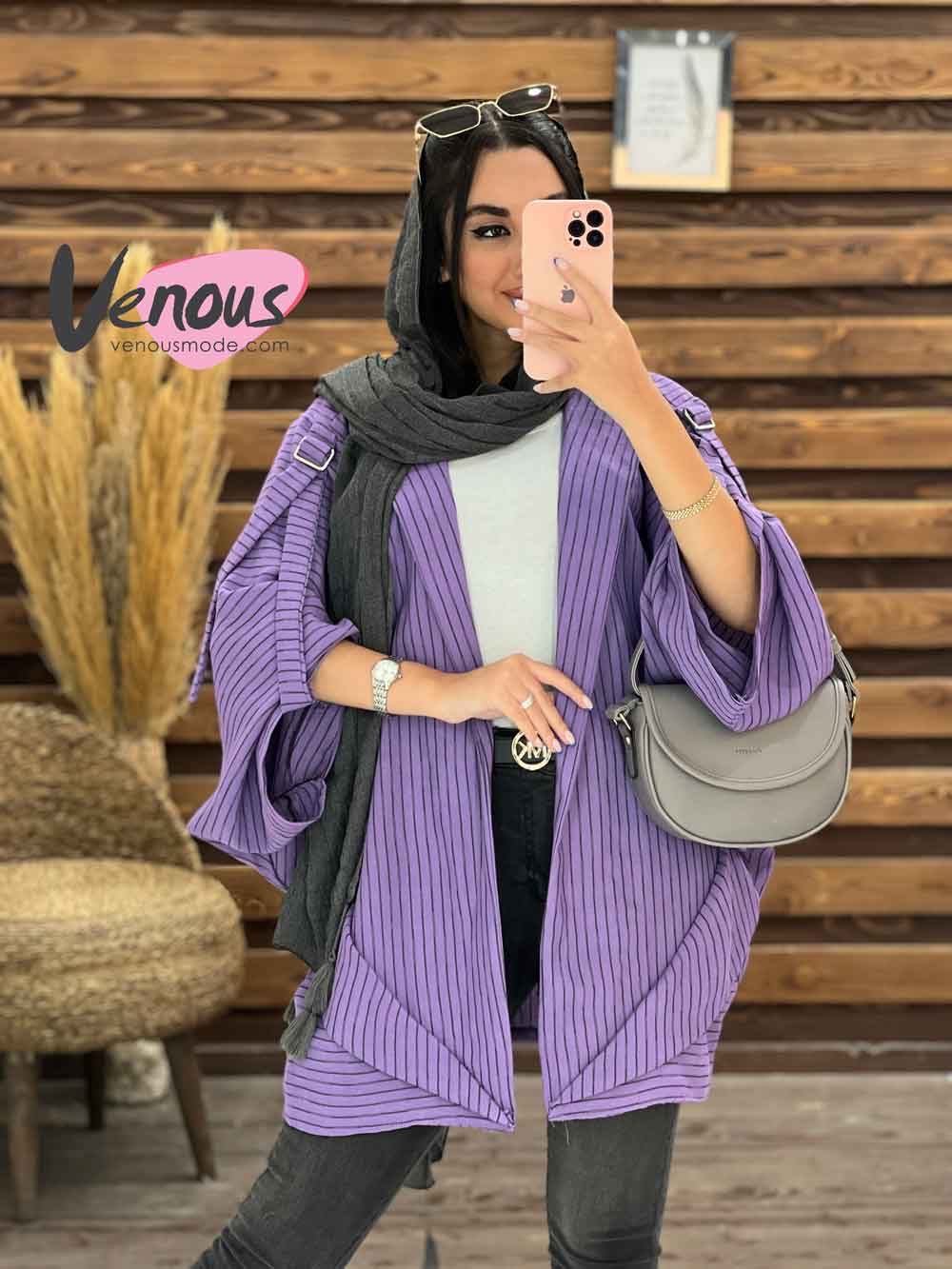 مانتو راه راه سرشونه سگک مانتو راه راه سرشونه سگک