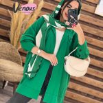 مانتو جیب دوبل پایین حلقه
