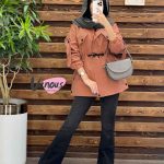 بارونی کلاهدار بغل سه دکمه
