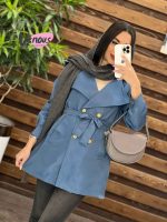 بارونی چهاردکمه یقه پهن