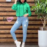 شلوار جین اسکینی زاپدار