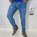 شلوار جین آبی زاپ دار در ونوس مد