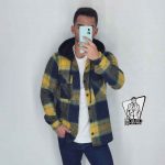 پیراهن چهارخونه کلاهدار