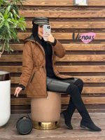 کاپشن قهوه ای