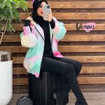 کاپشن آبرنگی جلوزیپ