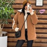 کاپشن جلوزیپ یقه ایستاده