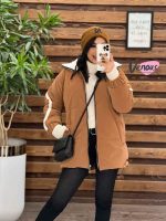کاپشن جلوزیپ یقه ایستاده