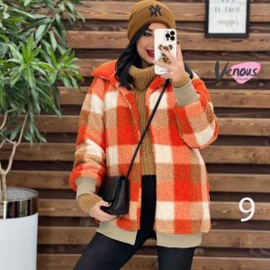 کاپشن تدی طرحدار پایین کش