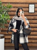 پالتو سفید مشکی