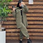 ست مانتو و شلوار پشمی