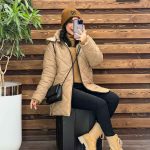 کاپشن لوزی دوزی بغل دکمه
