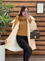 کاپشن یقه پهن