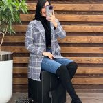 کت چهارخونه چهار دکمه در ونوس مد