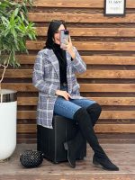 کت چهارخونه چهار دکمه در ونوس مد