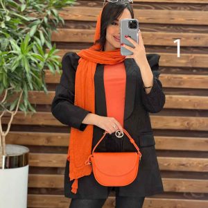 مانتو ژاکارد آستین پفی