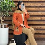 مانتو ژاکارد تیکه دوزی