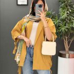 مانتو پانچ آستین حلقه