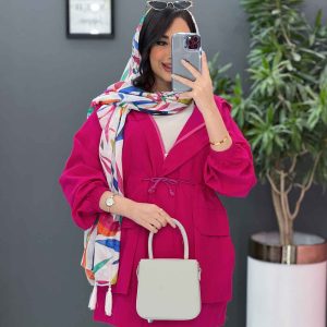 مانتو کلاهدار جلوزیپ در ونوس مد