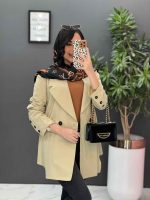 مانتو لنین دودکمه مدل آیریس کد 2485 - تصویر 13