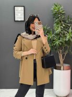 مانتو لنین دودکمه مدل آیریس کد 2485 - تصویر 17