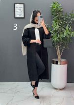 مانتو فکورا بلند کد 2490 - تصویر 3