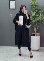 مانتو فکورا بلند کد 2490 - تصویر 4