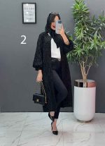 مانتو فکورا بلند کد 2490 - تصویر 5
