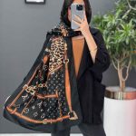 شال LV طرح پلنگی کد 2405