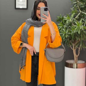 مانتو کتی یقه برش دار