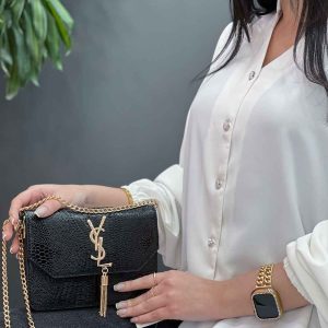 کیف بند زنجیری آویزدار YSL