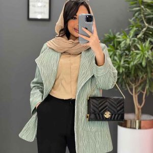مانتو ژاکارد دو جیب