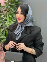 مینی اسکارف طوسی تیره