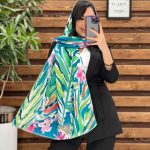 شال نخی طرح هاوایی پایین ریش کد 2625