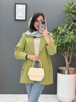 مانتو لنین کتی پشت بنددار در ونوس مد
