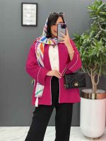 مانتو یقه مغزیدوزی