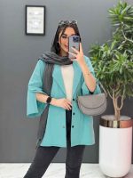 مانتو سبز آبی
