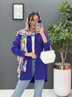 مانتو کتان بغل چهاردکمه در ونوس مد