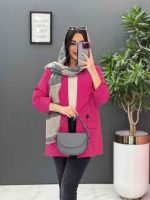 مانتو کتی چهاردکمه یقه آرشال کد 2684 - تصویر 7