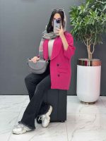 مانتو کتی چهاردکمه یقه آرشال کد 2684 - تصویر 17