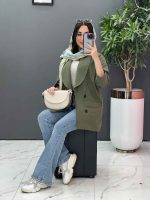 مانتو کتی چهاردکمه یقه آرشال کد 2684 - تصویر 14