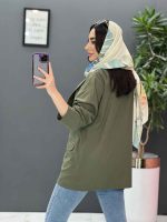 مانتو کتی چهاردکمه یقه آرشال کد 2684 - تصویر 23